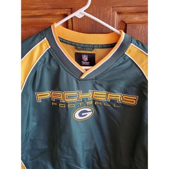 NFL Green Bay Packers Embroidered Logo Pullover Sz. M Jacket - Picture 2 of 9